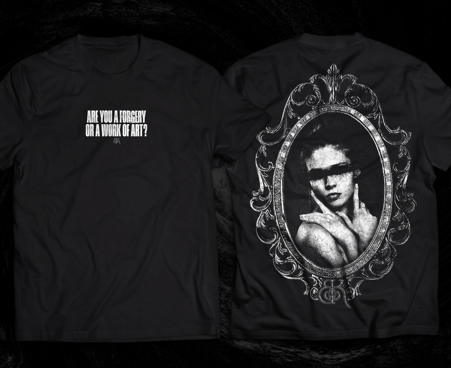 PREORDER 'Are You A Forgery...' White & Black Tee